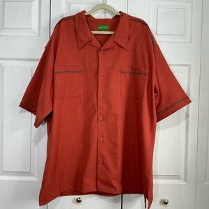 🖤 Giorgio Inserti Collezione Italian Short Sleeve Button Down Shirt - 3XL